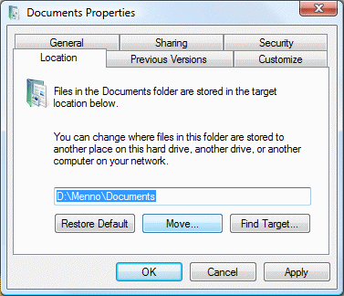 Vista Change Default Folder Columns Definition