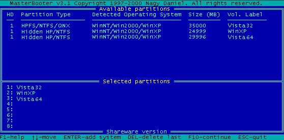 multiboot EFDISK MRBOOTER