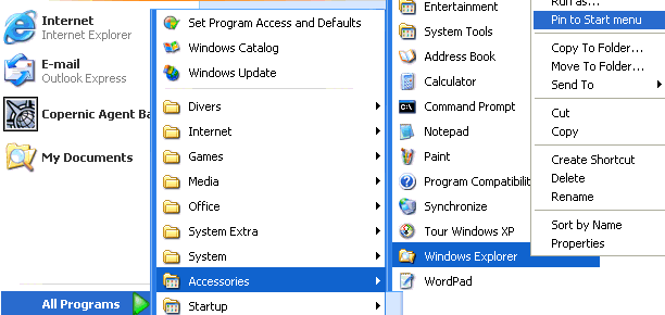 Optimizing the Windows Start Menu