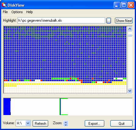 Analyzing the file system with Sysinternals DiskView