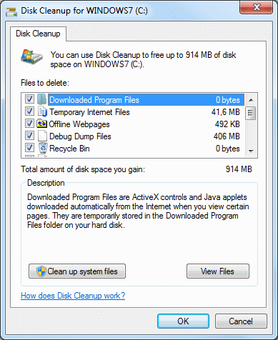 différence variant du nettoyage de disque de défragmentation de disque