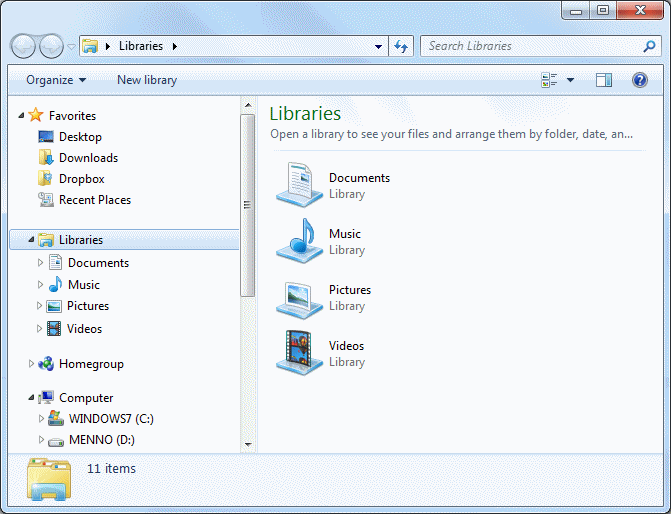 Windows Explorer (Windows 7)